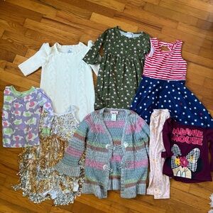 3 t 3t children’s girls clothing bundle dresses sweaters tops cute Disney
